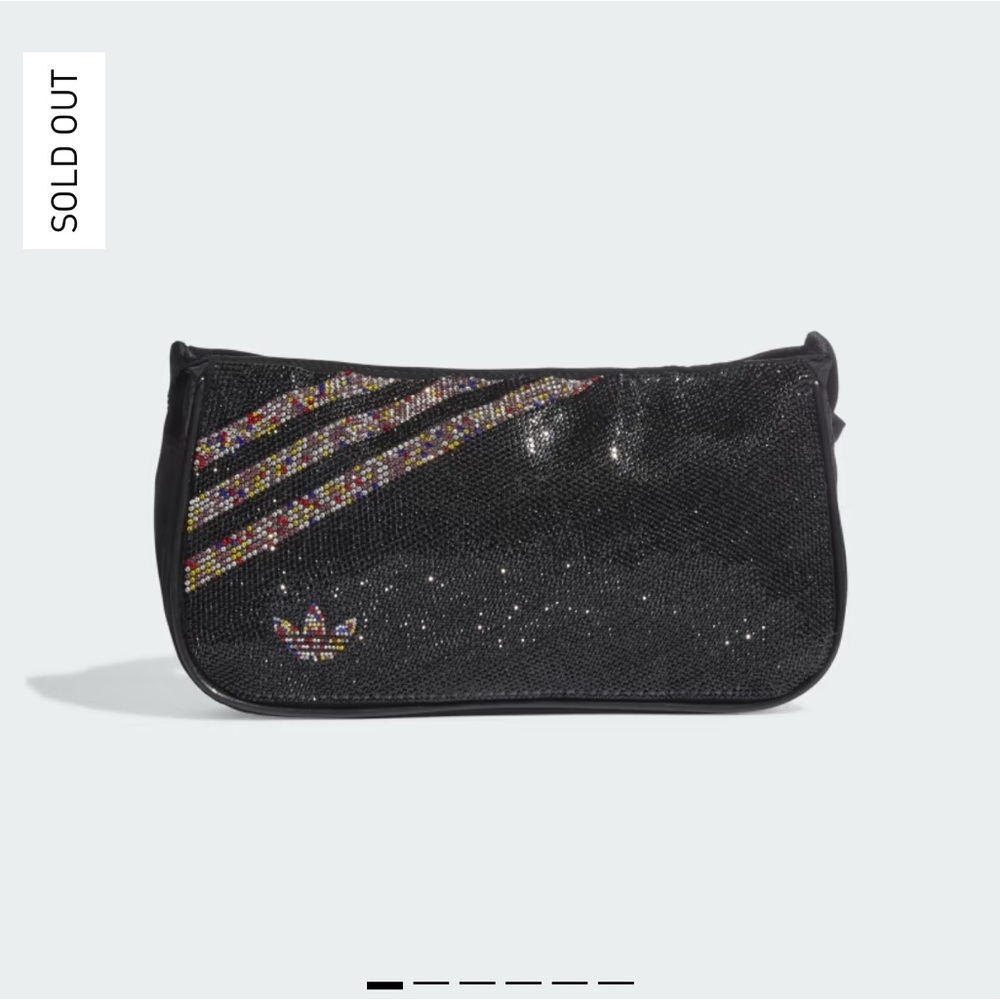 💎 ✨ Like new ADIDAS MINI AIRLINER BAG Rhinestones rare